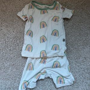 Kyte BABY Rainbow Print Pajama Set